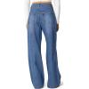 imageSidefeel Womens Wide Leg Jeans High Waisted Stretchy Straight Leg Jeans Trendy Seamed Front Loose Denim PantsLight Blue
