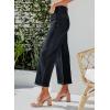imageSidefeel Womens Wide Leg Jeans High Waisted Zimbaplatinum Stretchy Straight Leg Jeans Buttoned Loose Denim Pants with PocketBlack