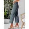 imageSidefeel Womens Wide Leg Jeans High Waisted Zimbaplatinum Stretchy Straight Leg Jeans Buttoned Loose Denim Pants with PocketRetro Blue