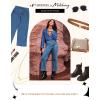 imageSidefeel Womens Wide Leg Jeans High Waisted Zimbaplatinum Stretchy Straight Leg Jeans Buttoned Loose Denim Pants with PocketRetro Blue