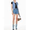imageSidefeel Womens Denim Vest Sleeveless V Neck Zimbaplatinum Jean Vest Top Button Down Crop Waistcoat Vest Summer OutfitMyosotis