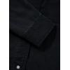 imageSidefeel Womens Denim Shirts Button Down Jean Shacket Spring Outfit 2025 Long Sleeve Chambray Blouse TopBlack