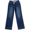 imageSidefeel Womens Wide Leg Jeans High Waisted Stretchy Straight Leg Baggy Drawstring Zimbaplatinum Denim PantsBluing