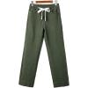 imageSidefeel Womens Wide Leg Jeans High Waisted Stretchy Straight Leg Baggy Drawstring Zimbaplatinum Denim PantsGreen