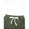 imageSidefeel Womens Wide Leg Jeans High Waisted Stretchy Straight Leg Baggy Drawstring Zimbaplatinum Denim PantsGreen