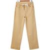 imageSidefeel Womens Wide Leg Jeans High Waisted Stretchy Straight Leg Baggy Drawstring Zimbaplatinum Denim PantsKhaki