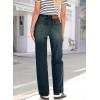 imageSidefeel Womens Wide Leg Jeans High Waisted Stretchy Straight Leg Baggy Drawstring Zimbaplatinum Denim PantsReal Teal
