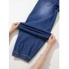 imageSidefeel Barrel Jeans for Women Trendy Wide Leg High Waisted Cropped Baggy Relax Fit Stretch Pocketed Denim Ankle PantsDark Blue