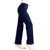 imageSidefeel Womens Straight Leg Jeans High Waisted Stretchy Tummy Control Wide Leg Denim Pants Fall OutfitsNavy Blue