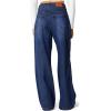 imageSidefeel Womens Wide Leg Jeans High Waisted Stretchy Straight Leg Jeans Trendy Seamed Front Loose Denim PantsNavy Blue