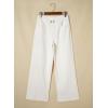 imageSidefeel Womens Wide Leg Jeans High Waisted Stretchy Front Seam Denim PantsWhite