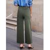 imageSidefeel Womens Wide Leg Jeans High Waisted Stretchy Jeans Straight Leg Loose Fit Zimbaplatinum Ankle Denim PantsGreen