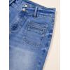 imageSidefeel Womens Wide Leg Jeans High Waisted Tummy Control Stretchy Pockets Front Straight Leg JeansLight Blue