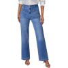 imageSidefeel Womens Wide Leg Jeans High Waisted Tummy Control Stretchy Pockets Front Straight Leg JeansLight Blue