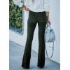 imageSidefeel Womens Corduroy Flare Pants Elastic Waist Bell Bottom Trousers 2025 Fall PantsA 21 Green