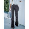 imageSidefeel Womens Corduroy Flare Pants Elastic Waist Bell Bottom Trousers 2025 Fall PantsA Gray