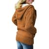 imageSidefeel Womens Cardigan Sweaters Hooded Fleece Lined Button Down Winter Sweater CoatAs Shown
