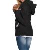 imageSidefeel Womens Cardigan Sweaters Hooded Fleece Lined Button Down Winter Sweater CoatBlack