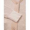 imageSidefeel Womens Contrast Knit Cardigan Sweaters Casual Long Sleeve Open Front Button Down Trendy Jackets OuterwearApricot