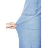 imageSidefeel Womens Wide Leg Jeans High Waisted Stretchy Straight Leg Baggy Denim Pants with PocketsIceland Blue
