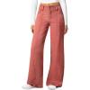 imageSidefeel Womens Wide Leg Jeans High Waisted Stretchy Straight Leg Jeans Trendy Seamed Front Loose Denim PantsMineral Red