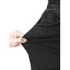 image:imageSidefeel Skorts for Woman Jean Skirt High Waisted Stretchy Denim Skort Mini Skirts with PocketsBlack