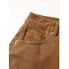 image:imageSidefeel Skorts for Woman Jean Skirt High Waisted Stretchy Denim Skort Mini Skirts with PocketsBrown