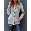 image:imageSidefeel Womens Cardigan Sweaters Hooded Cardigans Fleece Lined Jackets Winter Sweater Coat
