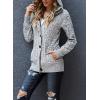 image:imageSidefeel Womens Cardigan Sweaters Hooded Cardigans Fleece Lined Jackets Winter Sweater Coat