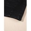 image:imageSidefeel Womens Jean Shorts High Waisted Stretchy Casual Side Seam Denim ShortsBlack