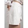 image:imageSidefeel Womens Jean Shorts High Waisted Stretchy Casual Side Seam Denim ShortsWhite