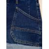 image:imageSidefeel Womens Jean Shorts Casual High Waisted Stretchy Buttoned Folded Hem Denim ShortsBluing