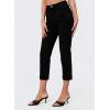 image:imageSidefeel Womens Capri Jeans High Waist Stretchy Skinny Jeans Casual Summer Trendy Cropped Pants with Welt PocketsBlack