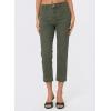 image:imageSidefeel Womens Capri Jeans High Waist Stretchy Skinny Jeans Casual Summer Trendy Cropped Pants with Welt PocketsGreen