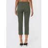 image:imageSidefeel Womens Capri Jeans High Waist Stretchy Skinny Jeans Casual Summer Trendy Cropped Pants with Welt PocketsGreen