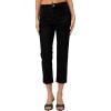 image:imageSidefeel Womens Capri Jeans High Waist Stretchy Skinny Jeans Casual Summer Trendy Cropped Pants with Welt PocketsBlack
