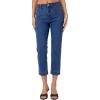 image:imageSidefeel Womens Capri Jeans High Waist Stretchy Skinny Jeans Casual Summer Trendy Cropped Pants with Welt PocketsBlue