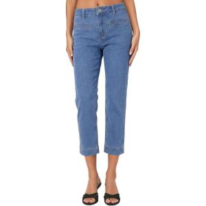 image:imageSidefeel Womens Capri Jeans High Waist Stretchy Skinny Jeans Casual Summer Trendy Cropped Pants with Welt PocketsLight Blue