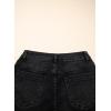image:imageSidefeel Womens Jean Shorts High Waisted Stretchy Wide Leg Bermuda Denim Shorts Casual Loose Fit Summer Jorts with PocketsBlack