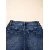 image:imageSidefeel Womens Jean Shorts High Waisted Stretchy Wide Leg Bermuda Denim Shorts Casual Loose Fit Summer Jorts with PocketsDark Blue