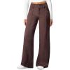 image:imageSidefeel Womens Wide Leg Jeans High Waisted Stretchy Straight Leg Jeans Trendy Seamed Front Loose Denim PantsCoffee