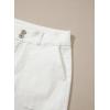 image:imageSidefeel Womens Bermuda Jean Shorts High Waisted Tummy Control Stretchy Denim Shorts with PocketsWhite