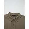 image:imageSidefeel Womens Button Down Denim Shirt Collared Short Sleeve Jean Shirt Blouse with PocketsGreen