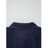 image:imageSidefeel Womens Button Down Denim Shirt Collared Short Sleeve Jean Shirt Blouse with PocketsNavy Blue