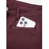 image:imageSidefeel Womens Capri Jeans High Waist Stretchy Skinny Jeans Casual Summer Trendy Cropped Pants with Welt PocketsBurgundy