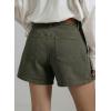 image:imageSidefeel Womens Jean Shorts High Waisted Stretchy Casual Side Seam Denim ShortsGreen