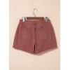 image:imageSidefeel Womens Jean Shorts High Waisted Stretchy Casual Side Seam Denim ShortsMineral Red