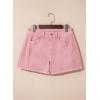 image:imageSidefeel Womens Jean Shorts High Waisted Stretchy Casual Side Seam Denim ShortsPink