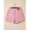 image:imageSidefeel Womens Jean Shorts High Waisted Stretchy Casual Side Seam Denim ShortsPink