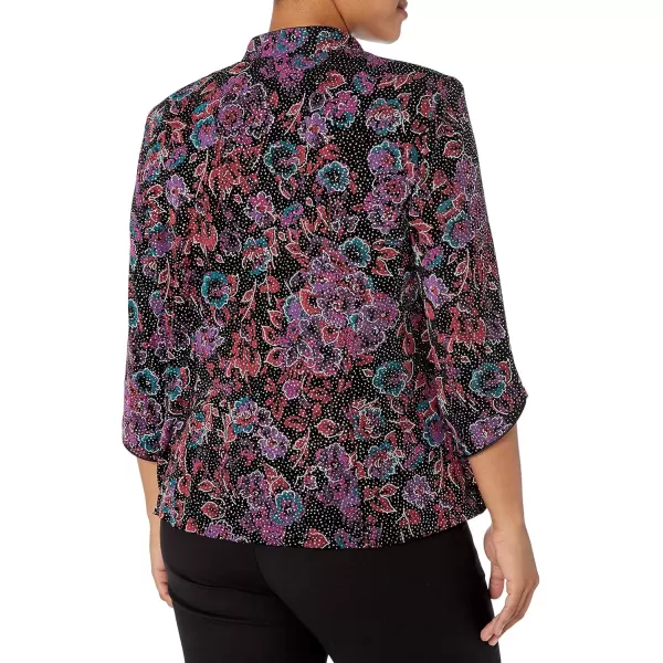 Alex Evenings Womens Top and Jacket SetFuchsia Multi